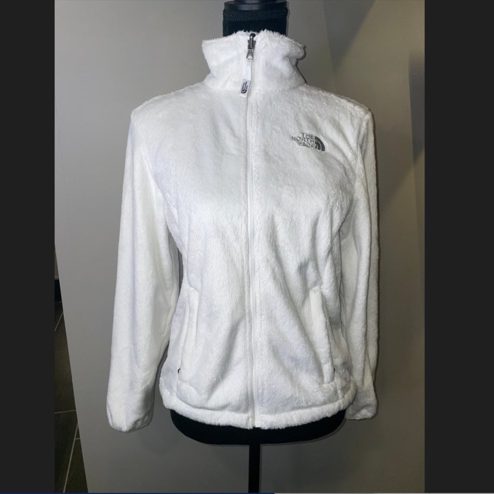 The North Face White Osito Fleece Zip Up Jacket TC30 AAHY